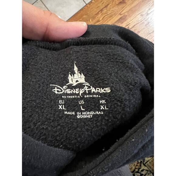 Disney Parks Hoodie Youth Minnie Mouse Bow Mouse Ears Exclusive Black Red XL 724 - Picture 2 of 2